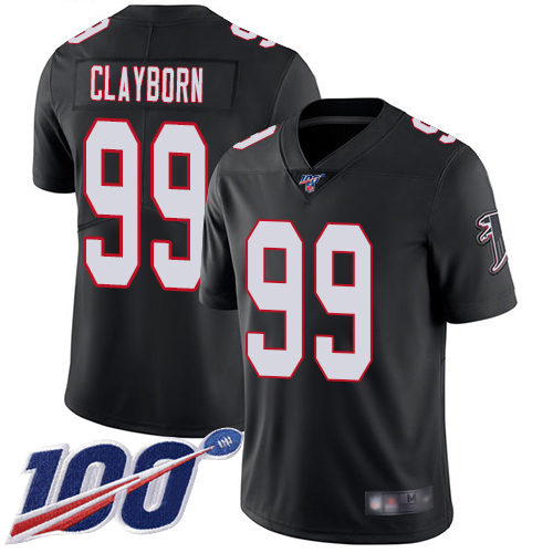 Atlanta Falcons Limited Black Men Adrian Clayborn Alternate Jersey NFL Football 99 100th Season Vapor Untouchable